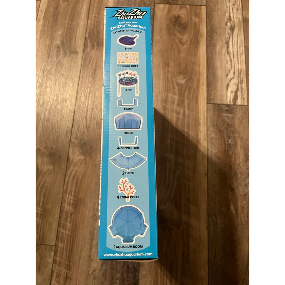 NEW ZhuZhu Aquarium Starter Set with Fish Blue Purple One Size